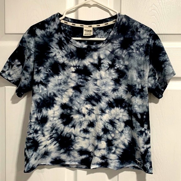 PINK Victoria's Secret Tops - Pink Victoria’s Secret  Crop Top Tie Dye• Size S